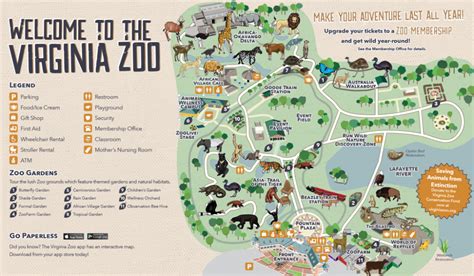 Zoo Map - Virginia Zoo in Norfolk