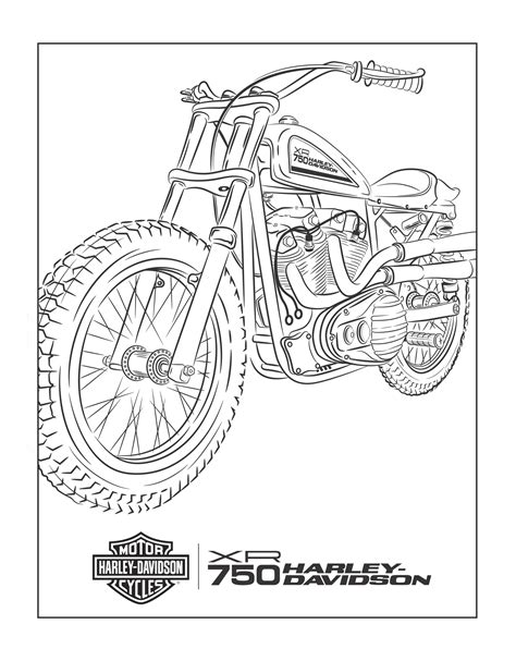 Coloring Pages Of Harley Davidson Motorcycles