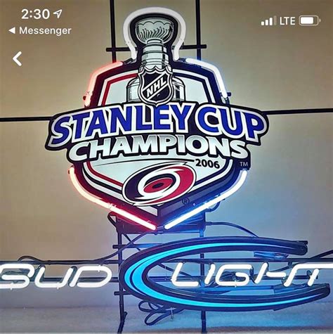 Carolina Hurricanes Stanley Cup Bud Light Neon Sign Sports Neon Light ...