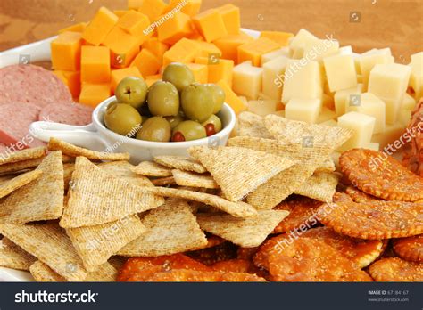 Party Tray Cheese Crackers Olives Stock Photo 67184167 - Shutterstock