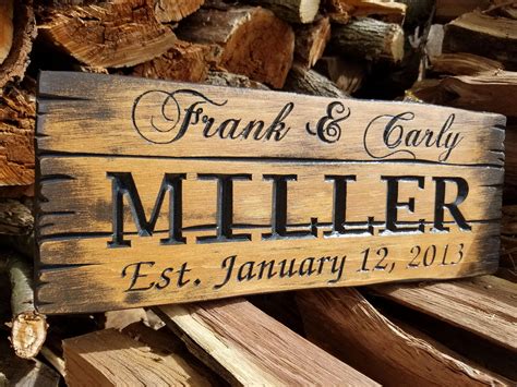 Rustic Custom Wood Signs Barn Wood Style Rustic Personalized | Etsy