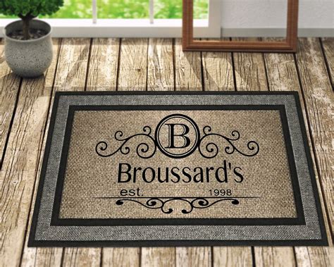 Custom Doormat Personalized Doormat Door Mat Personalized - Etsy ...