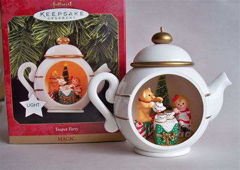 Teapot Party, Hallmark Keepsake Ornament, 1997. | Hallmark ornaments ...