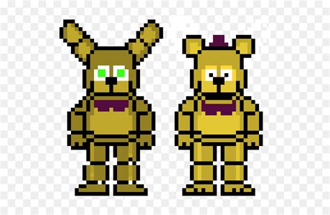 Fnaf Pixel Art Springtrap, HD Png Download - vhv