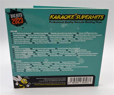 Zoom Karaoke - BIG HITS OF 2023 - Triple CD+G Karaoke Disc Pack - 69 ...