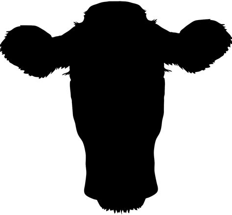 Cow Head Silhouette | Free vector silhouettes