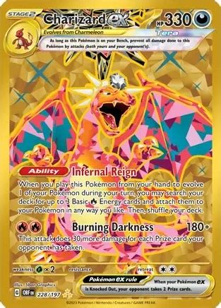 Charizard ex Hyper Rare Revealed from "Obsidian Flames," Get in PTCG ...