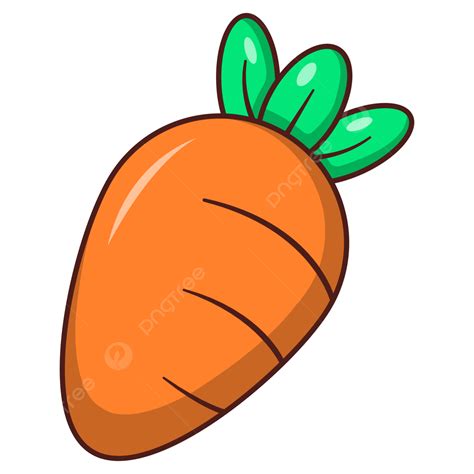 Cartoon Carrot Clipart Transparent Background, Carrot Vector Cartoon ...