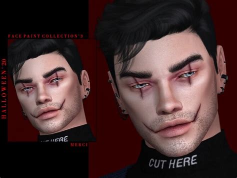 Halloween'20 Face Paint Collection'3 by Merci at TSR » Sims 4 Updates