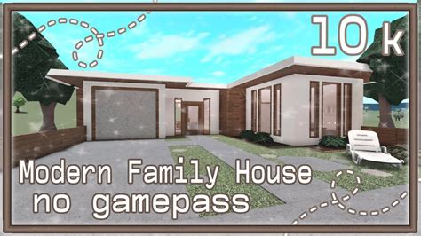 Bloxburg Build || Modern 10k Family House [no gamepass] 10k - YouTube