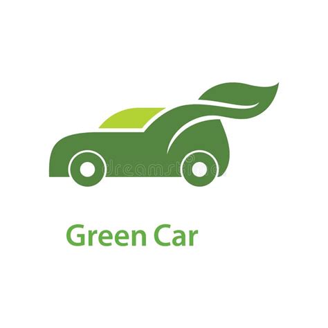 Electric car green car stock vector. Illustration of design - 204140504