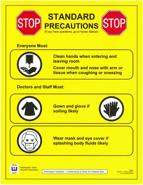 Neutropenic Precautions Door Sign Printable