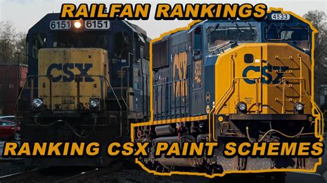 Ranking CSX Paint Schemes - YouTube