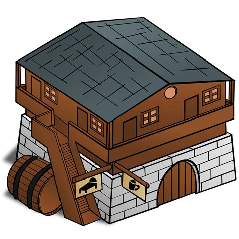 Clipart - RPG map symbols: Inn