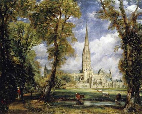 Salisbury Cathedral From The Bishop's Garden By John Constable Print or ...