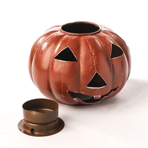 Jack O' Lantern Candle Holder - Fall and Halloween - Primitive Decor