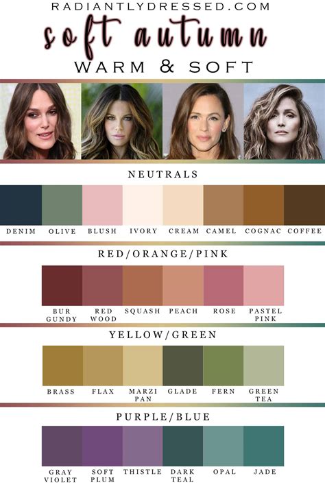 Soft Autumn: Color Palette, Capsule Wardrobe, and Ultimate Guide at ...