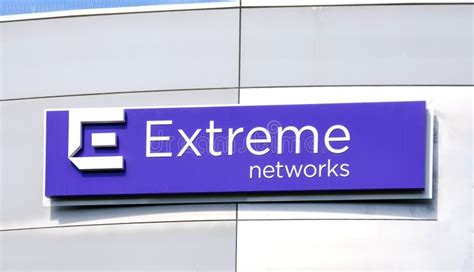 Extreme Networks Logo at Their Headquarters in Silicon Valley. Extreme ...