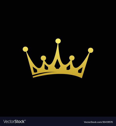 Gold Crown Logo Vector