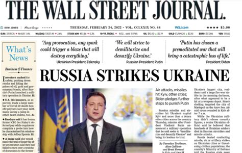 Wall Street Journal subscriptions boosted by Ukraine coverage