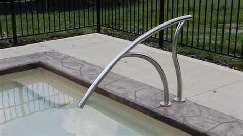 This is the edge of the standard handrail we install with all our pools ...