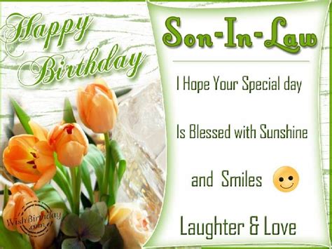 Quotes Birthday Wishes For Son In Law - ShortQuotes.cc