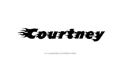 Courtney Name Tattoo Designs