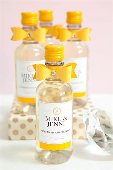 Learn how to make these chic wine bottle wedding favors! | Mini wine ...