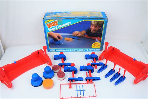 Vintage 80s NERF Parker Brothers Air Hockey In Original Box