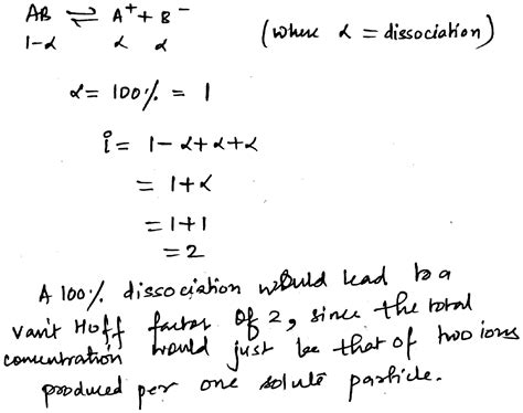 Calculating Percent Ionization With Van't Hoff Factor Deals | www ...