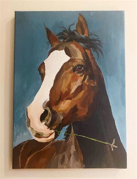 Horse, Me, Acrylic Paint on Canvas, 2021 : r/Art