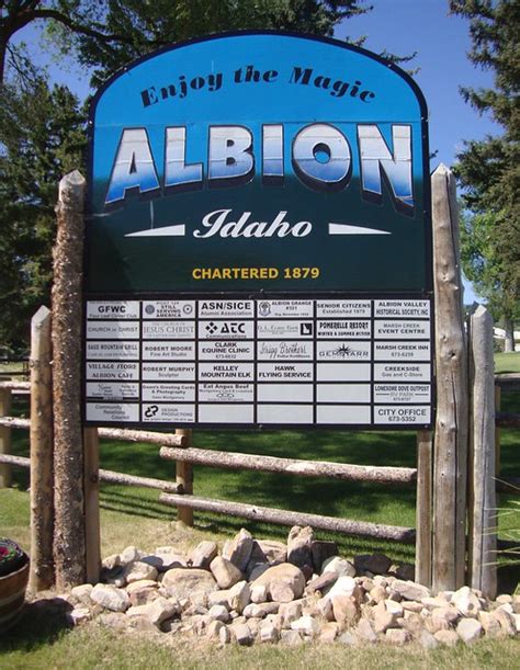 Welcome to Albion Sign (Albion, Idaho) - a photo on Flickriver