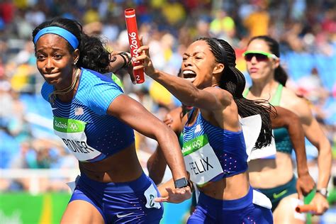 Us women’s 4x100m relay team qualifies for the final after a rerun ...