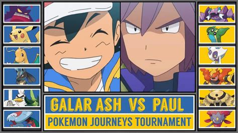 ASH K. vs PAUL | Pokémon Journeys Tournament | Pokémon Sword&Shield ...