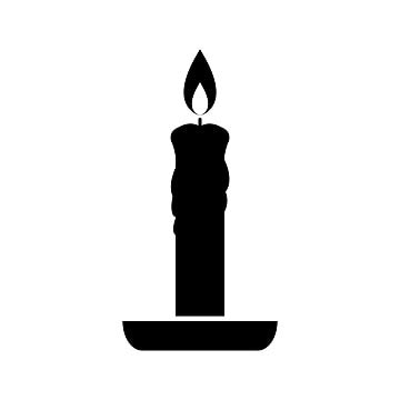 Candle Black And White Clipart Images For Free Download - Pngtree