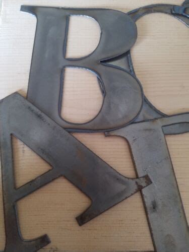 6" Tall Metal Letters A-Z and Numbers 0-9 FREE SHIPPING | eBay