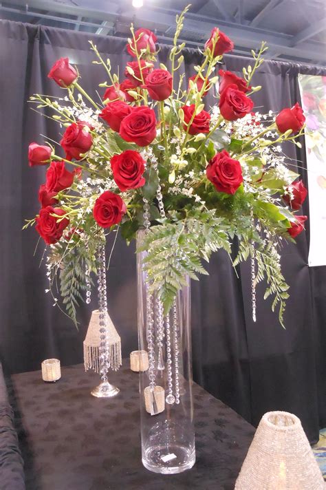 Rosen Arrangements, Birthday Flowers Arrangements, Tall Floral ...