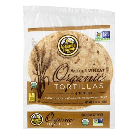 La Tortilla Factory Whole Wheat Organic Tortillas (6 ct) - Instacart