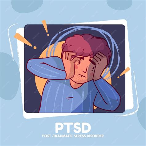 Free Vector | Hand drawn ptsd illustration