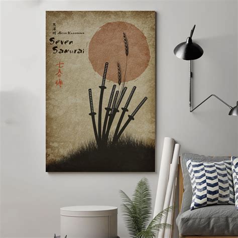 Samurai Poster - Seven Samurai – Poster | Canvas Wall Art Print ...