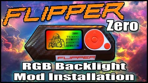 Flipper Zero RGB Backlight Mod Installation - YouTube