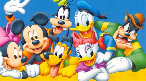 Cartoon Characters With Blue Background HD Disney Wallpapers | HD ...