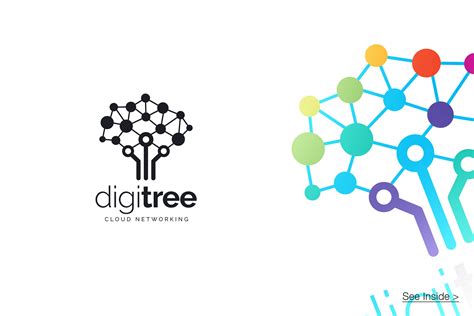 Digital Tree Network Logo ~ Logo Templates ~ Creative Market