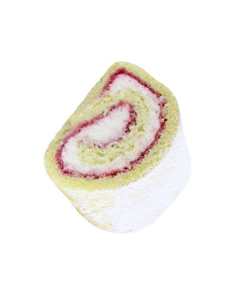 Premium Photo | Roll cake isolated on white