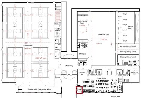 Indoor Sports Complex Floor Plans | Sports complex, Indoor sports ...