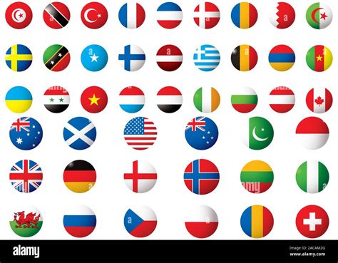 Round National Flags World Countrie World Country Flags Countries ...