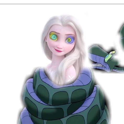 Kaa and elsa by fanmovie1234 on DeviantArt