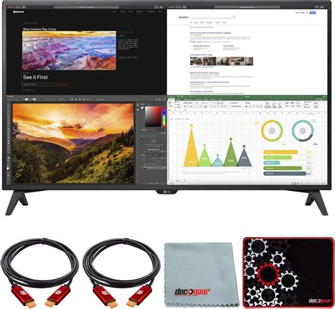 Amazon.com: LG 43 inch 4K UHD 3840x2160 IPS USB-C HDR 10 Monitor Bundle ...