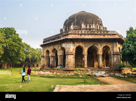 India, New Delhi, Lodi (or Lodhi) Gardens, tomb of Sikandar Lodi (16th ...