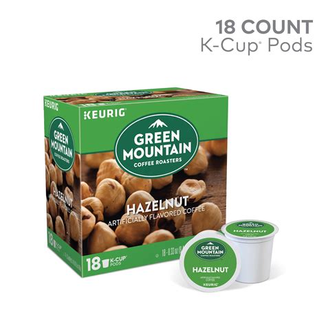 Green Mountain Coffee Hazelnut, Flavored Keurig K-Cup Pod, Light Roast ...